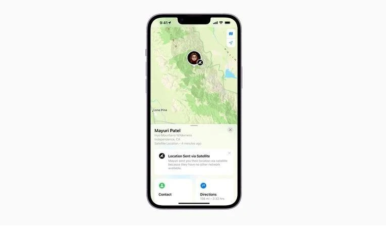 鄂州苹果14维修分享iPhone14系列中 FindMy功能通过卫星分享位置方法教程 