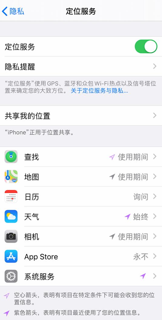 鄂州苹果手机维修分享iPhone 状态栏中时间显示为蓝色图标是什么情况 